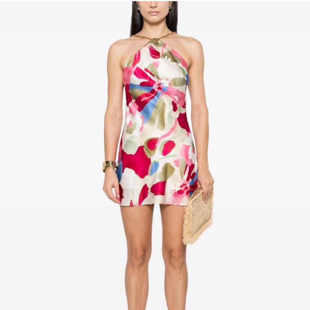 Cult Gaia Floral Multicolor Mini Dress